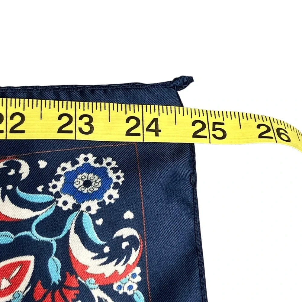 Ottoman Ipek Silk Scarf Wrap Floral Long Rectangle Old Money Luxury Preppy Chic